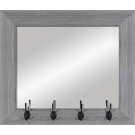 Mirrors Mirror Accessories At Lowes Gray Wood Polished Wall Mirror