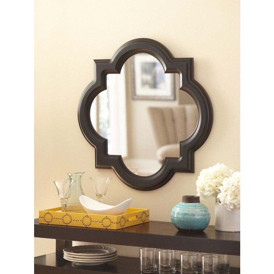 Allen + roth Black Wall Mirror at