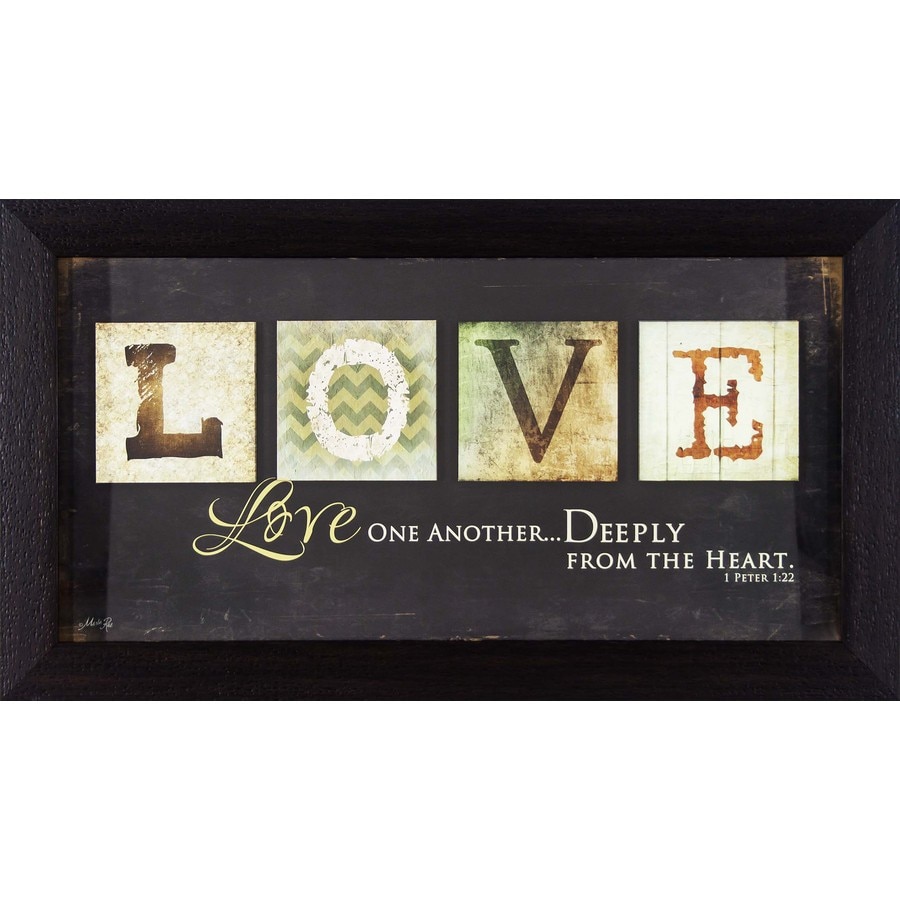 Framed 16.5in H x 28.5in W Inspirational Plastic Print in the Wall Art department at