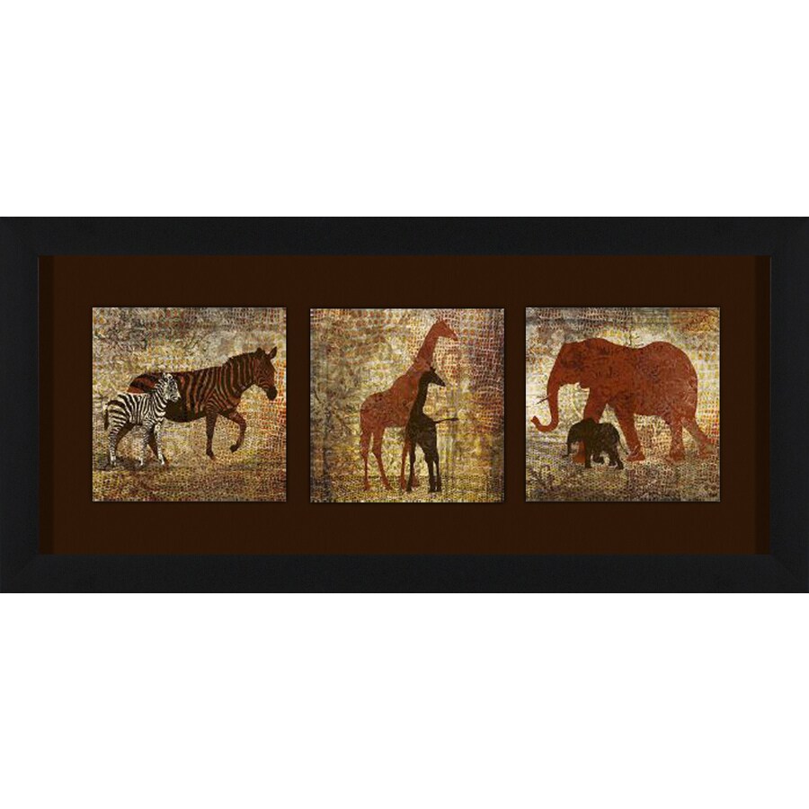 shop 26 in w x 12 in h framed animals wall art at lowes com shop 26 in w x 12 in h framed animals wall art at lowes com