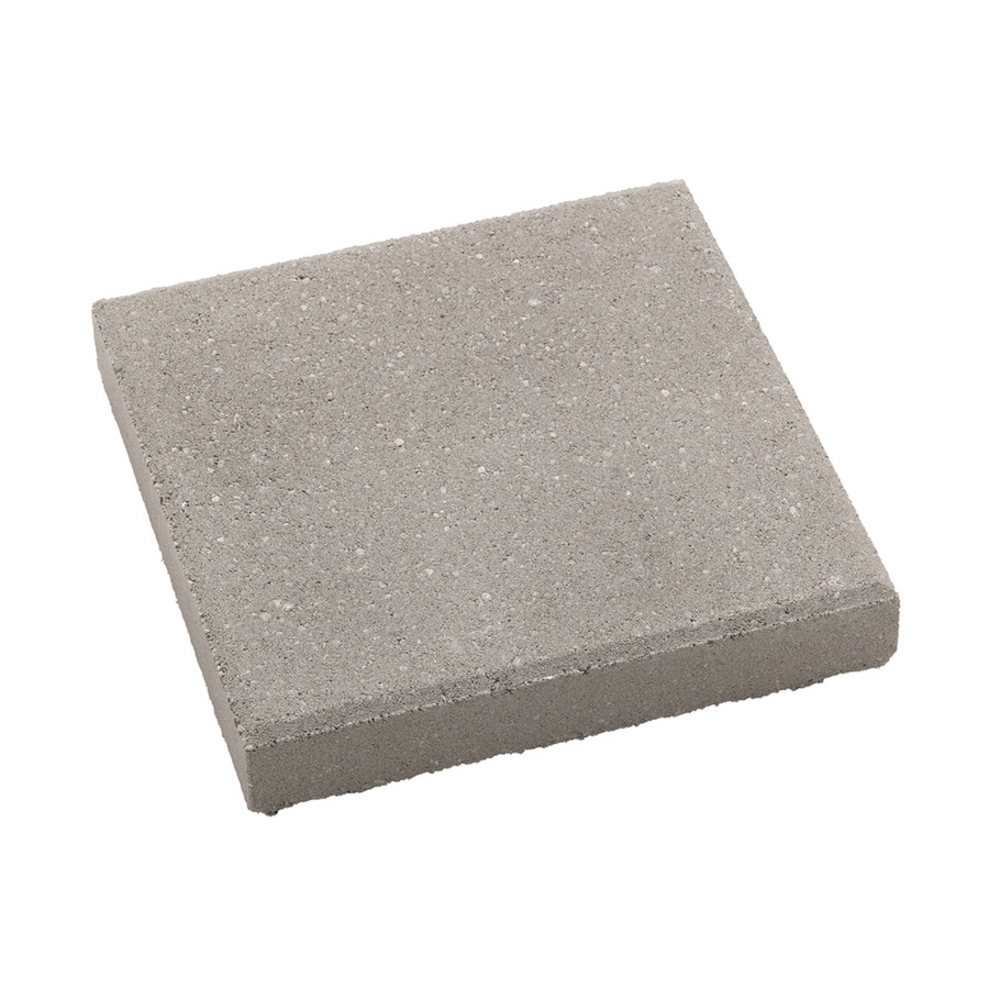 Square Gray Concrete Patio Stone Common 12 In X 12 In Actual