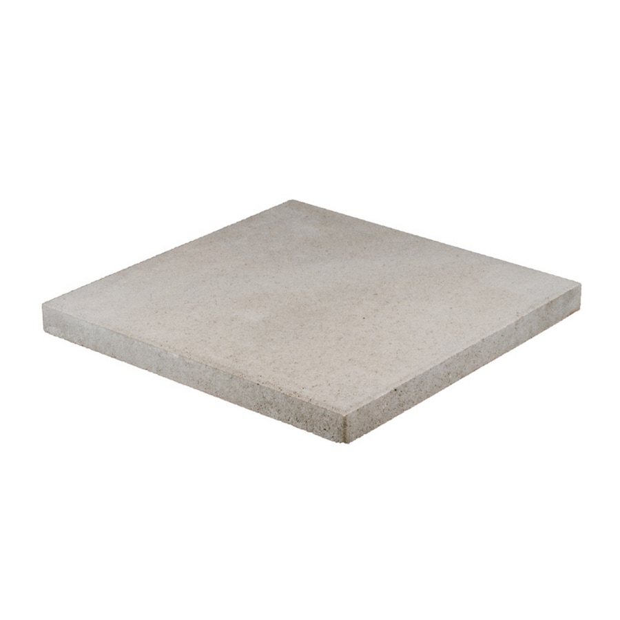 Square Gray Concrete Patio Stone Common 23 In X 23 In Actual