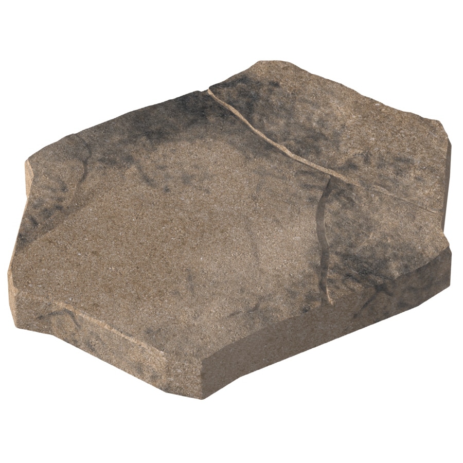  20339 20-in x 15-in x 2-in Tan/Charcoal Concrete Patio Stone