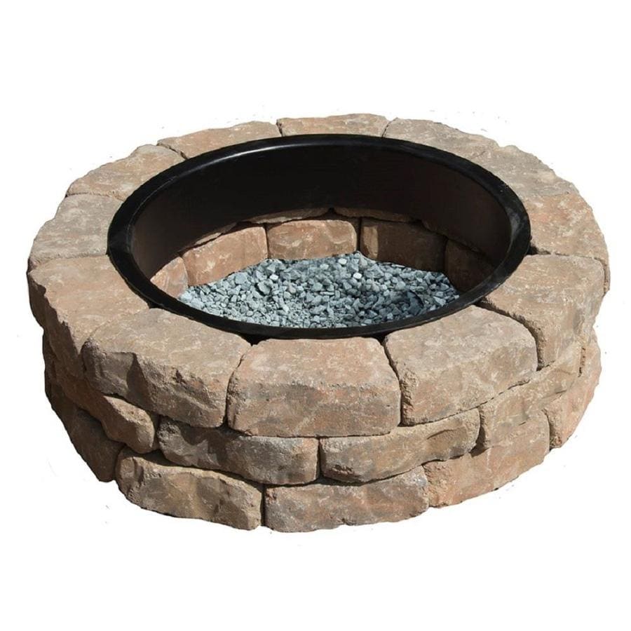 43.5-in W x 43.5-in L Tan/Brown Concrete Fire Pit Kit at Lowes.com