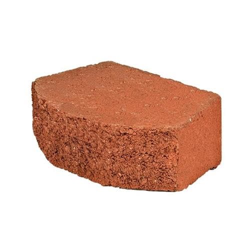Basic Red Retaining Wall Block (Common: 4-in x 12-in ...
