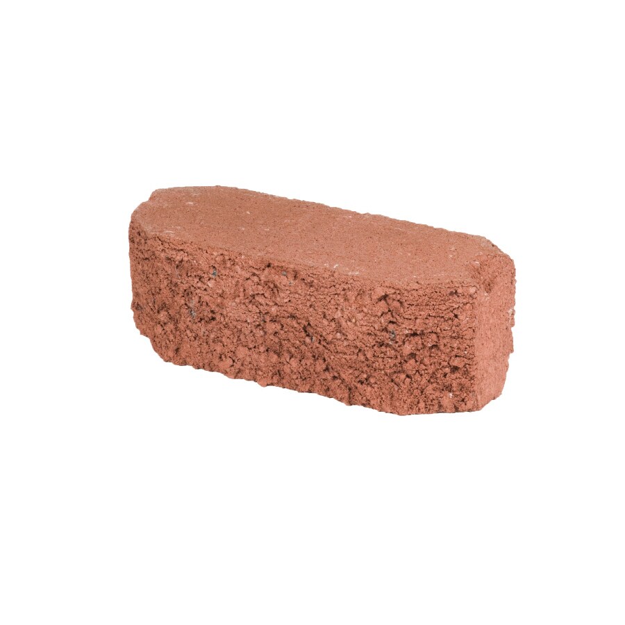 Oldcastle 12-in x 4-in Red Concrete Retaining Wall Block at Lowes.com