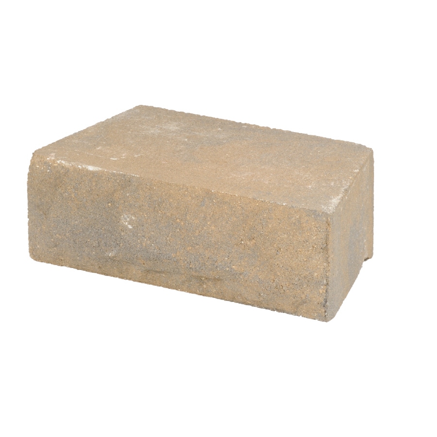  NA 4.1-in H x 12-in L x 6.8-in D Tan/Charcoal Concrete Retaining Wall Block
