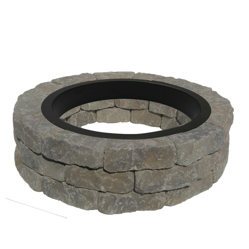 Firepit Kit 43 5 In W X 43 5 In L Arcadian Concrete Fire Pit Kit In The Fire Pit Project Kits Department At Lowes Com