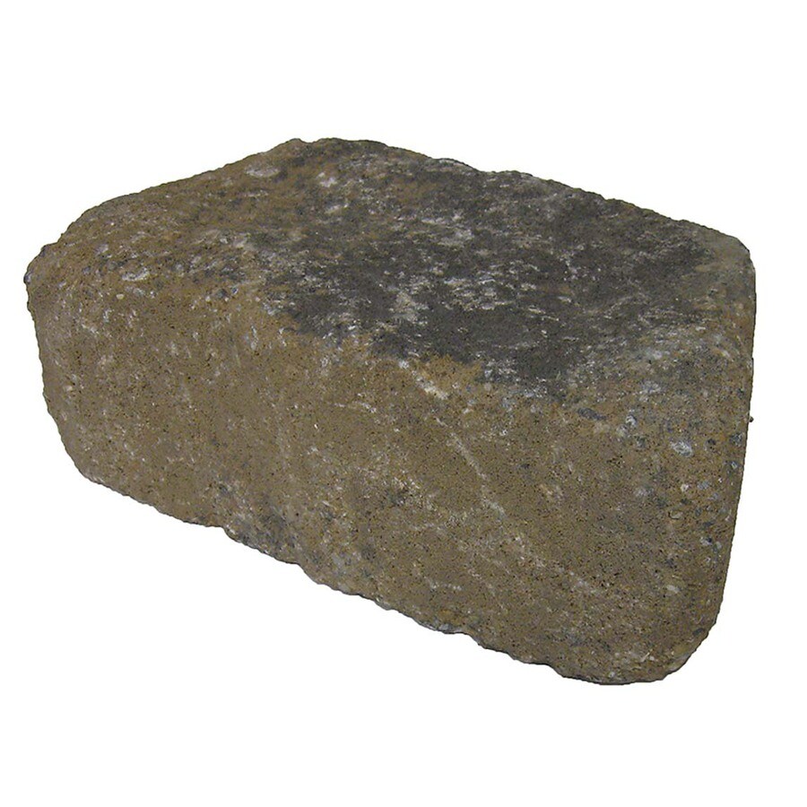 allen + roth 30784 5.8-in H x 11.7-in L x 6.5-in D Tan/Charcoal Concrete Retaining Wall Block