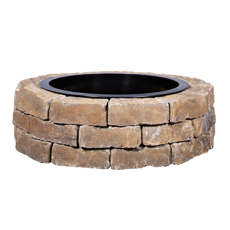 Firepit Kit 43 5 In W X 43 5 In L Ashland Concrete Fire Pit Kit At