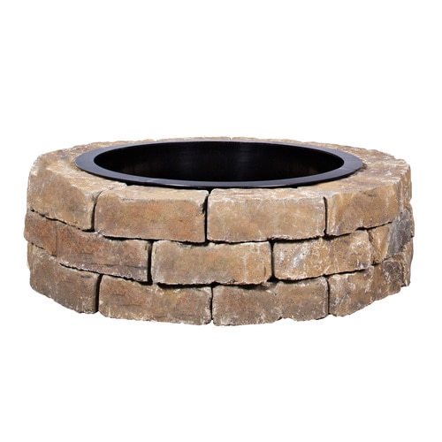 Firepit Kit 43 5 In W X 43 5 In L Ashland Concrete Fire Pit Kit In The Fire Pit Project Kits Department At Lowes Com