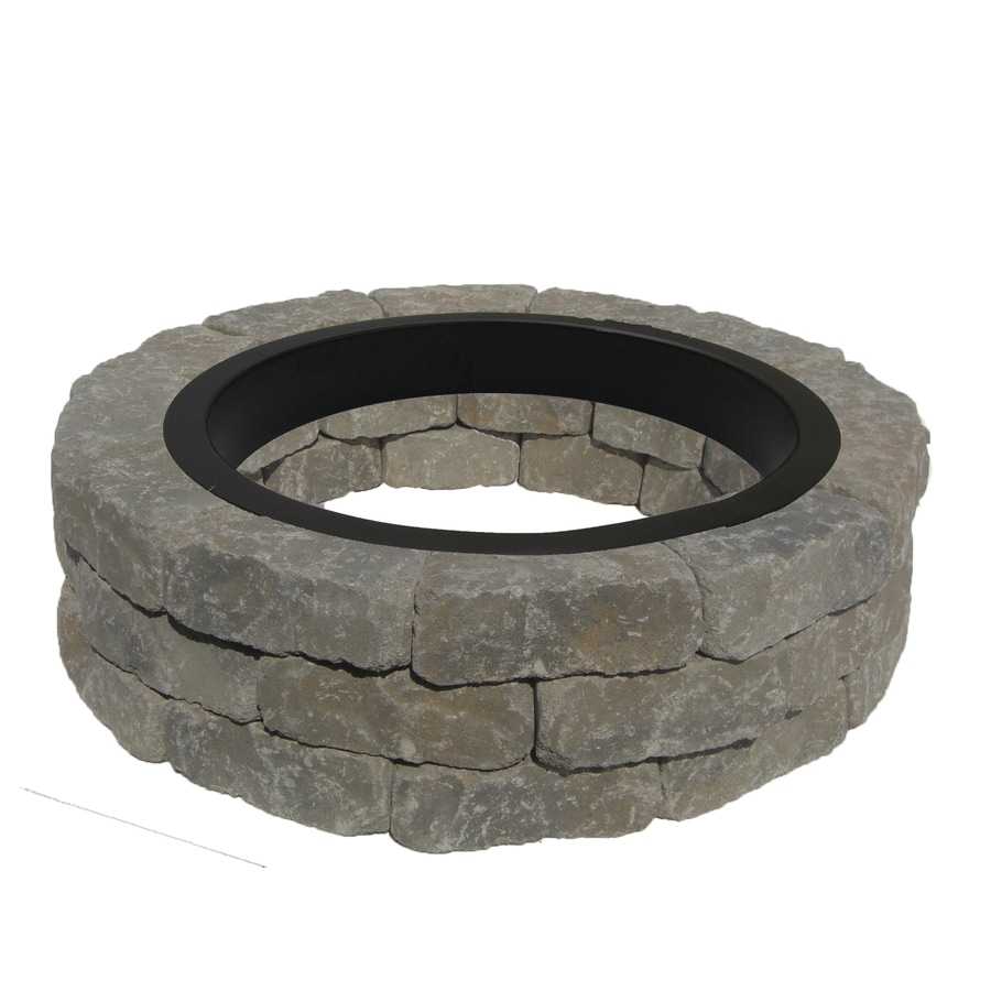 Shop Fire Pit Project Kits at Lowes.com - 43.5-in W x 43.5-in L Allegheny Concrete Firepit Kit