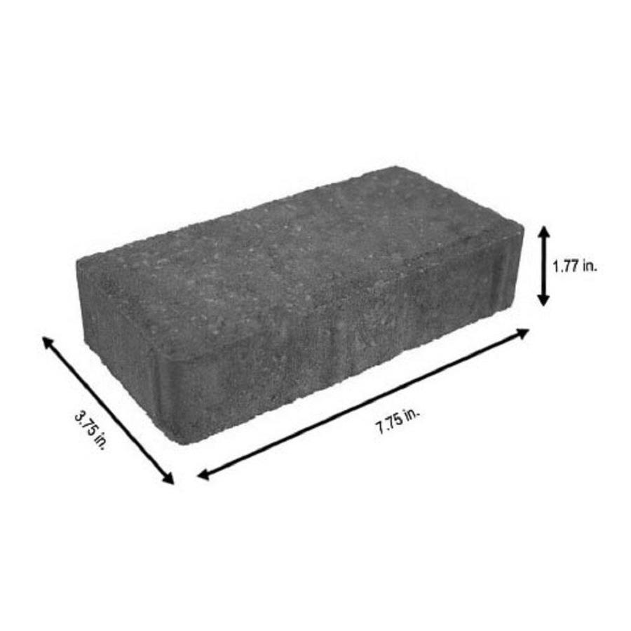 holland 4 in x 8 in red charcoal concrete paver