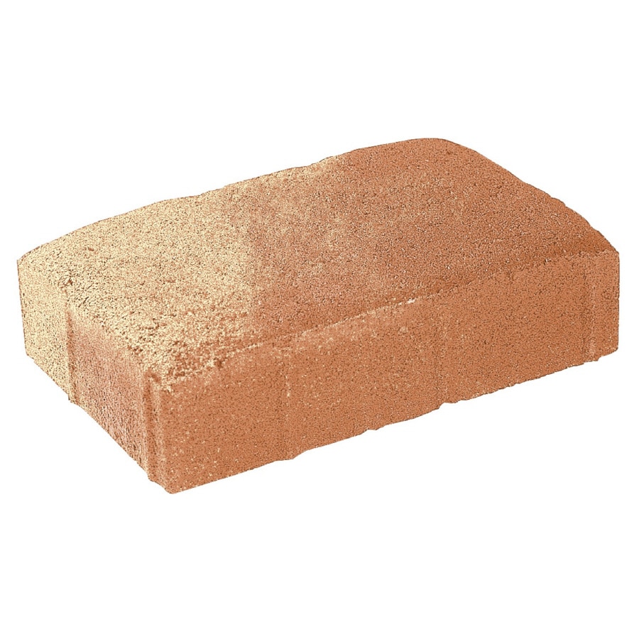  50452 9-in x 6-in x 2-in Orange Tan Concrete Paver