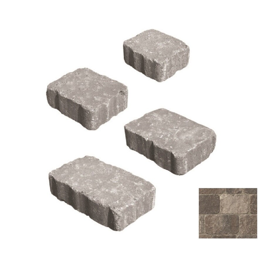 Belgard Bergerac 7-in L x 7-in W x 3-in H Concrete Patio Kit in the ...