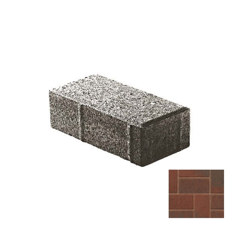 Oldcastle Holland Stone Red Black Concrete Paver Common 4 In X Oldcastle Holland Stone Red Black Concrete Paver Common 4 In X Actual 8