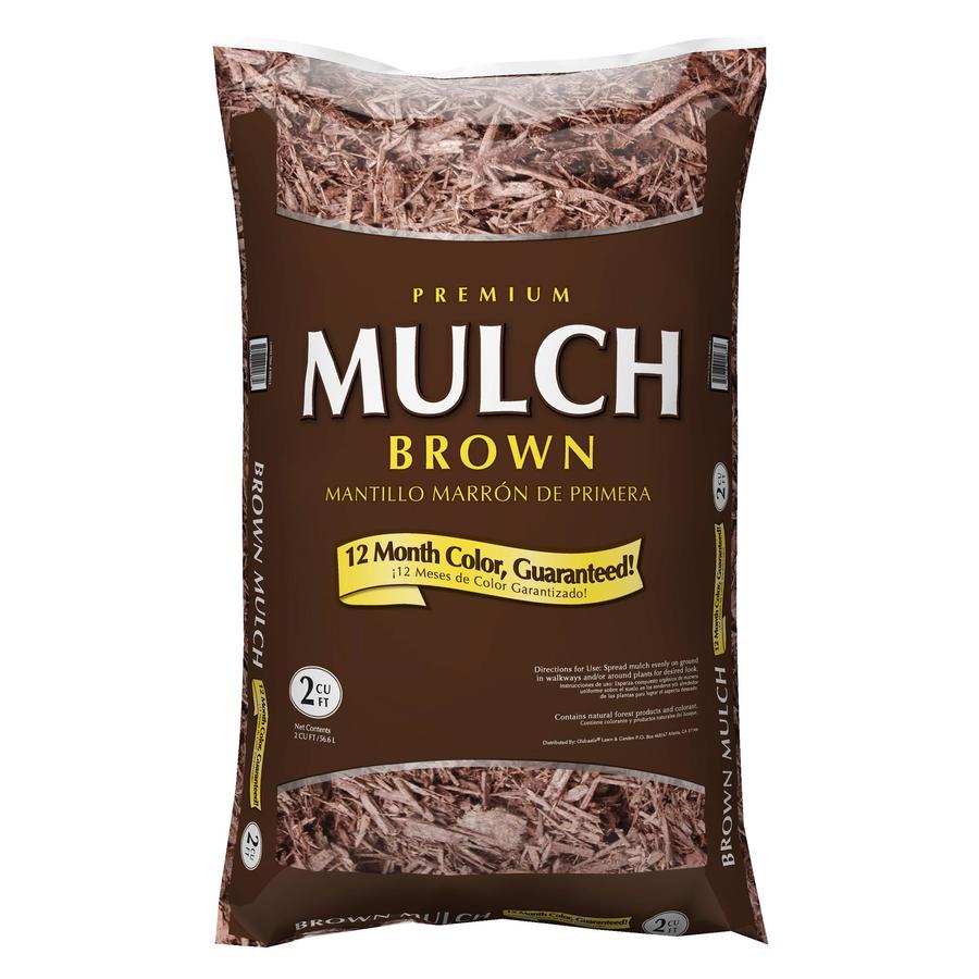 Premium 2cu ft Dark Brown Hardwood Mulch at