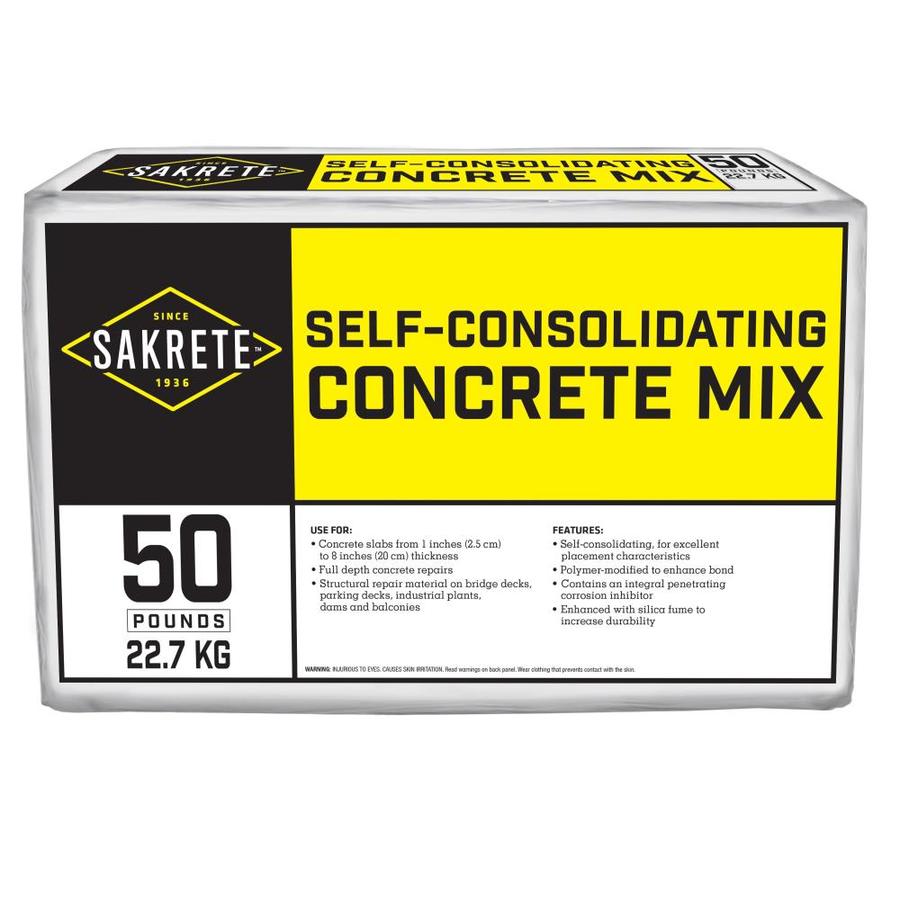 Sakrete Self Consolidating 50 Lb Concrete Mix At Lowes Com