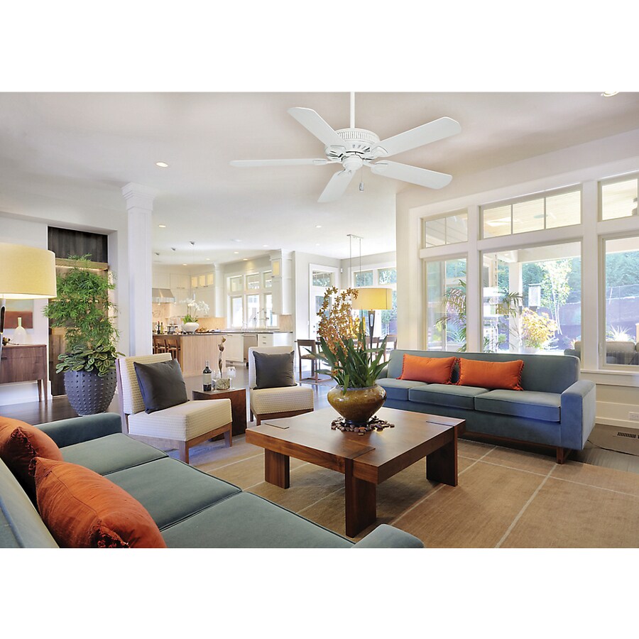 Casablanca Ainsworth 54 In Satin White Indoor Ceiling Fan 5 Blade