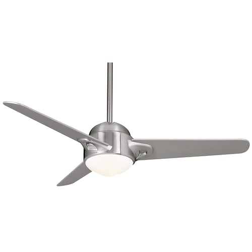 Casablanca 54 In S3 Brushed Nickel Ceiling Fan With Light Kit And Remote At