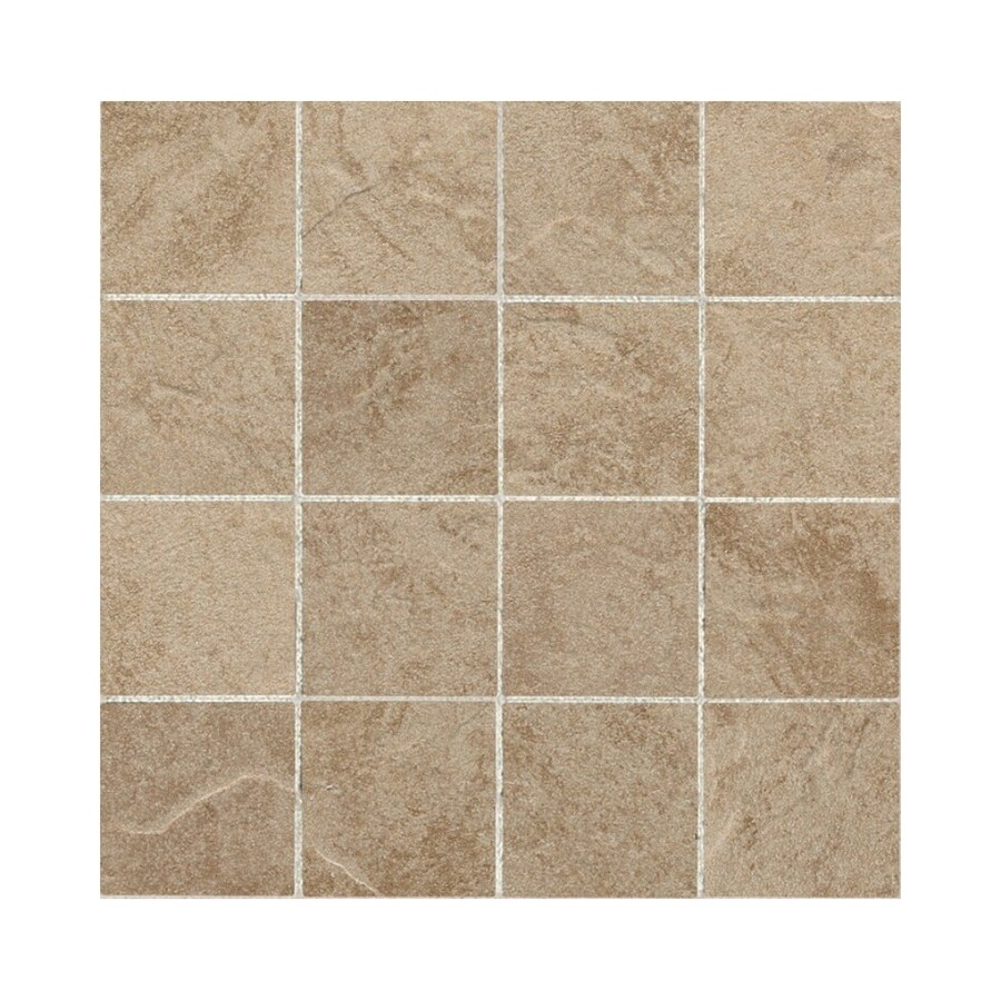 American Olean SH5133MS1P2 24-Pack Shadow Bay Beach Sand Thru Body Porcelain Mosaic Square Floor Tile (Common: 12-in x 12-in; Actual: 11.81-in x 11.81-in)