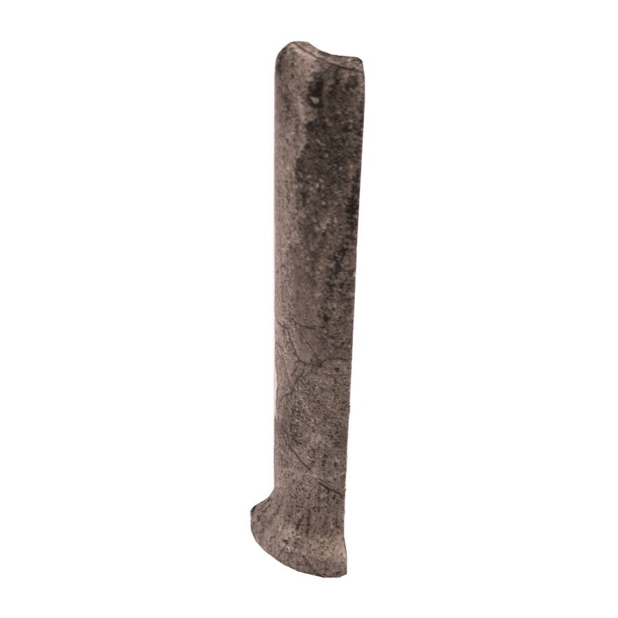 American Olean TN87SC36E9TB1P2 Torre Venato Noce Glazed Porcelain Indoor/Outdoor Bullnose Tile (Common: 1-in x 6-in; Actual: 1.69-in x 6-in)
