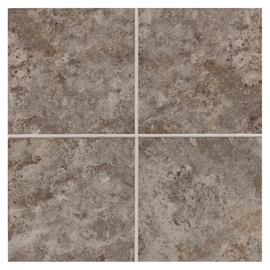 Shop American Olean Belmar 8-Pack Pewter Ceramic Floor and Wall Tile ...