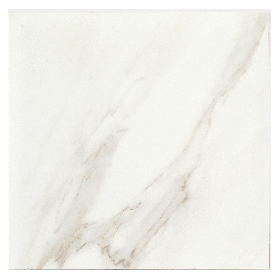 American Olean Mirasol 11-Pack Bianco Carrara Glazed Porcelain Tile in ...