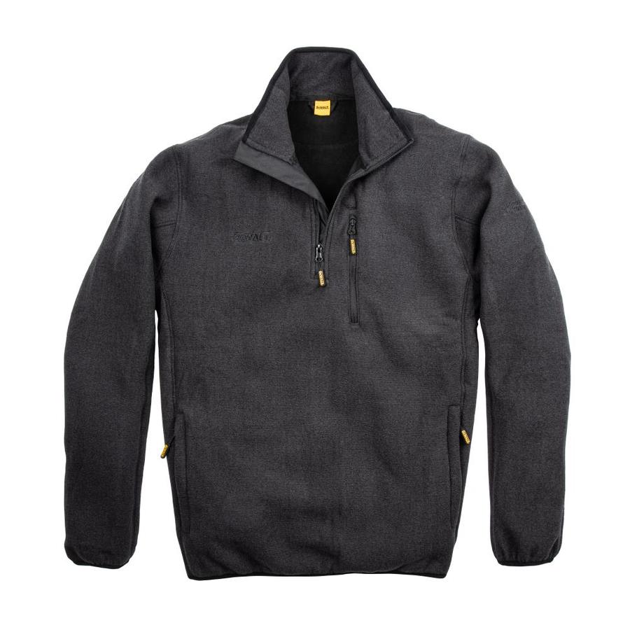 Quarter-Zip Fleece Pullover BLACK Quarter-Zip Fleece Pullover S 8 oz