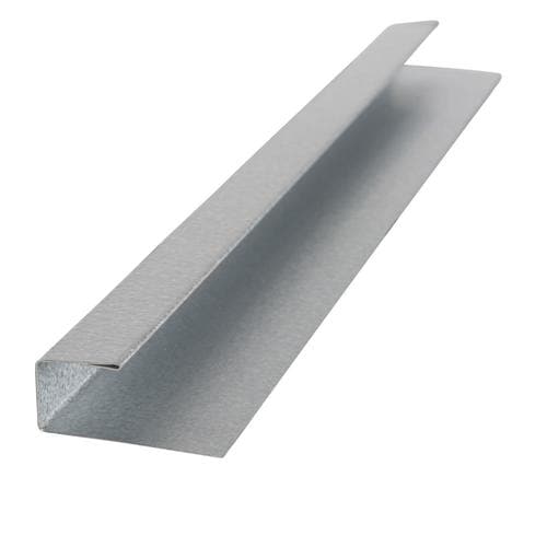 Metal Sales 2in x 126in Galvanized Jchannel Metal Siding Trim in the