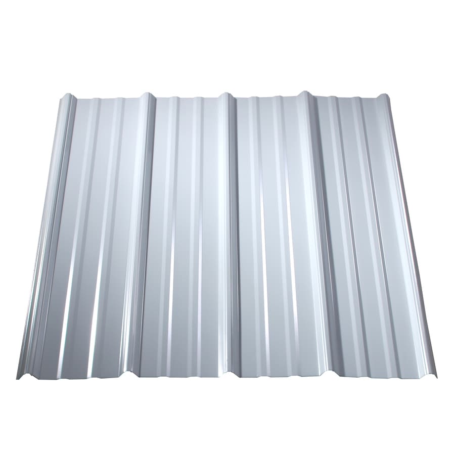 Metal Sales Classic Rib 3ft x 8ft Ribbed Steel Roof Panel at
