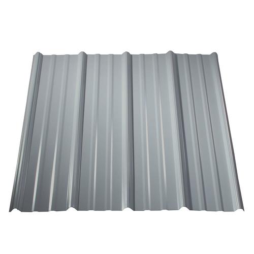 Metal Sales Classic Rib 3-ft X 8-ft Ribbed White Metal Roof Panel In ...