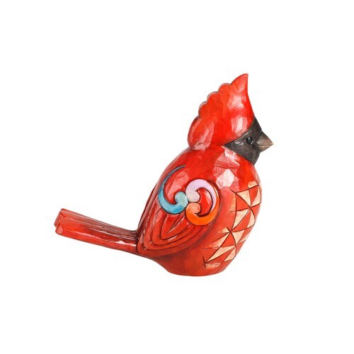 red cardinal garden statue