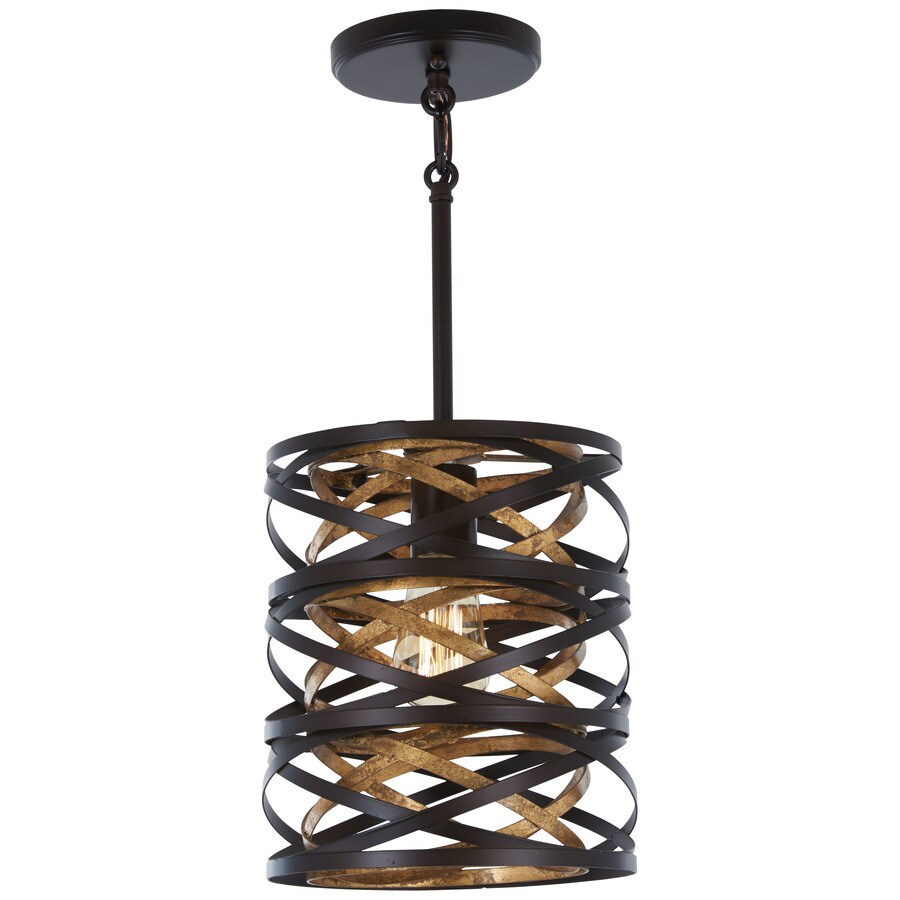 Minka Lavery Dark Bronze Mosaic Gold Mini Pendant Light 8 1/2" Wide Modern for Dining Room House Kitchen Island Living Bedroom
