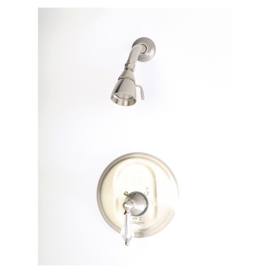 Giagni C4-SN-CL Celina Nickel 1-Handle Shower Faucet with Single-Function Showerhead