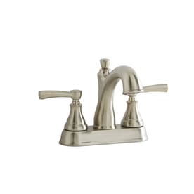 Giagni Mitchell Brushed Nickel 2-Handle 4-in Centerset WaterSense Bathroom Sink Faucet with Drain