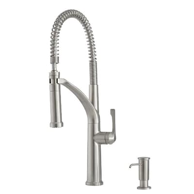 Giagni Marzano Stainless Steel 1 Handle Deck Mount Pre Rinse