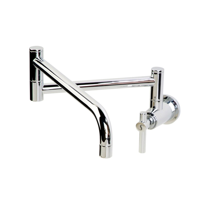 Giagni Contemporary Polished Chrome 1 Handle Pot Filler Wall Mount Kitchen Faucet At 4240