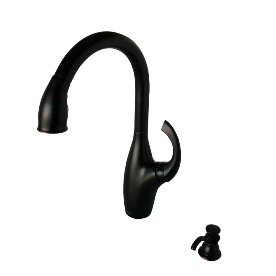 AquaSource Oil-Rubbed Bronze 1-Handle Pull-Down Kitchen ...