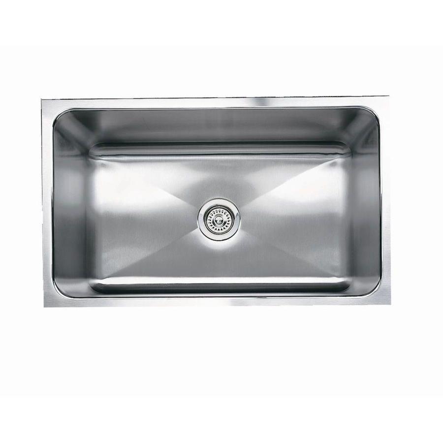 Shop BLANCO Magnum 18-in x 31.25-in Satin Single-Basin Undermount ...