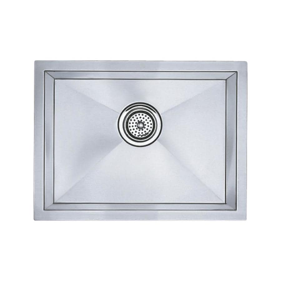 BLANCO Precision 15-in x 20-in Satin Polished Single-Basin Undermount ...