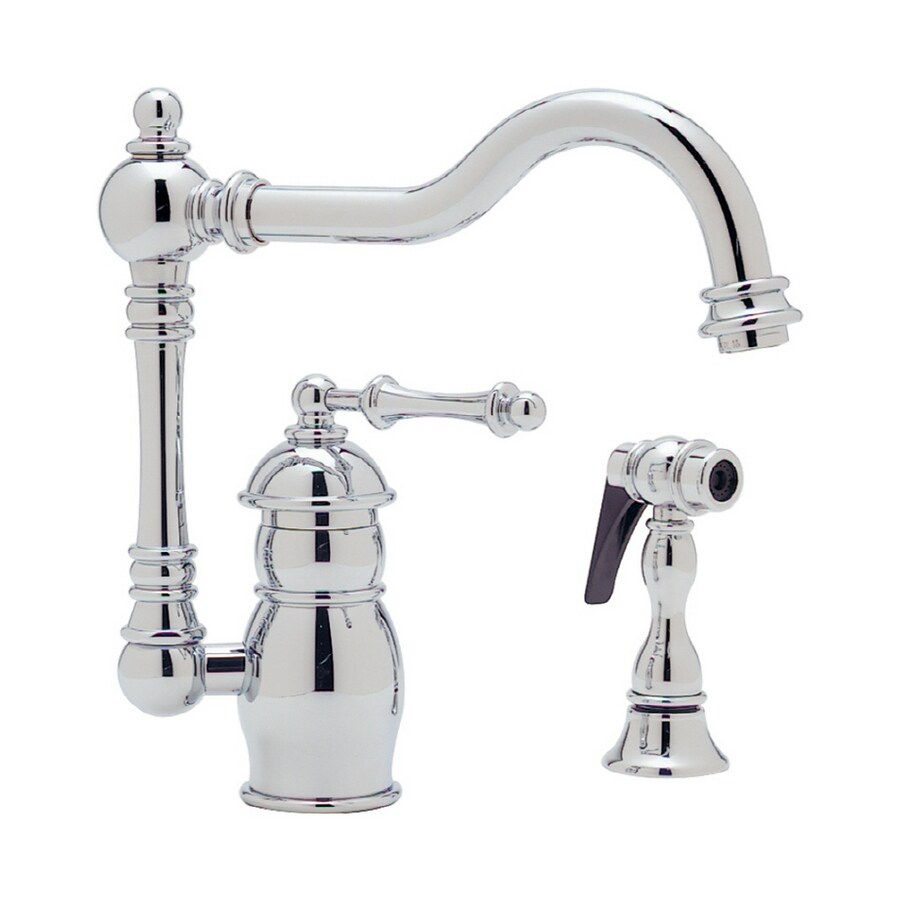 BLANCO 440660 Chelsea Chrome 1-Handle High-Arc Kitchen Faucet with Side Spray