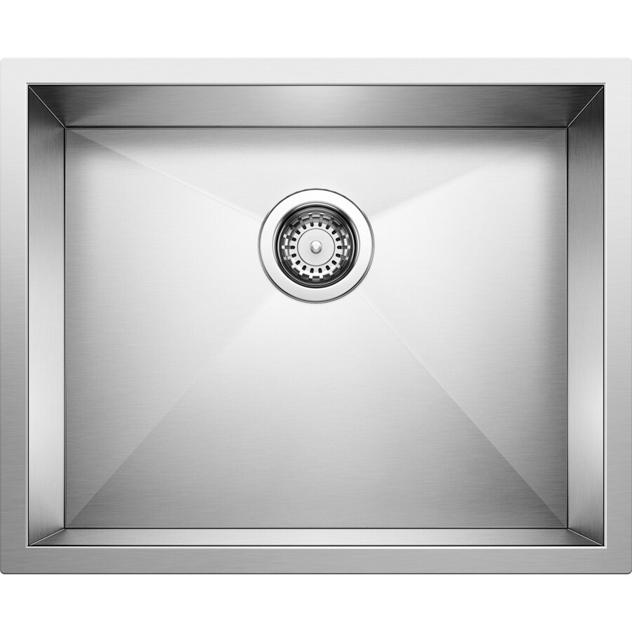 BLANCO Precision 18-in x 22-in Stainless Steel Single-Basin Undermount ...