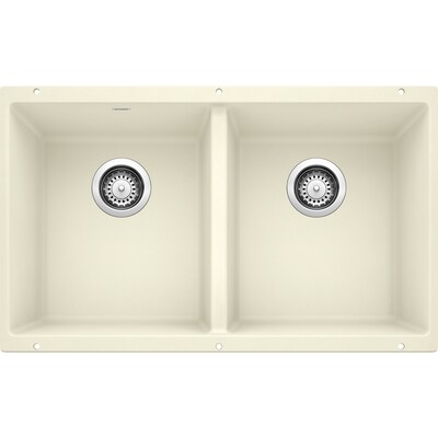 Blanco Double Bowl Composite Granite Undermount Kitchen Sink At