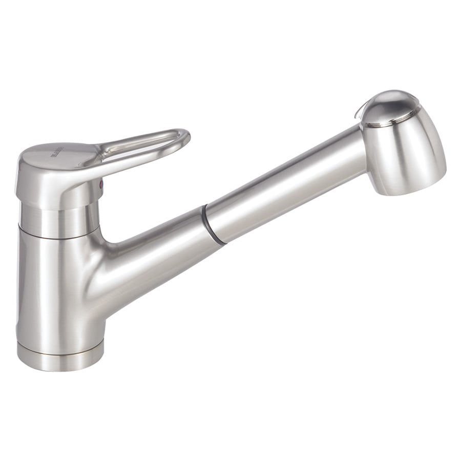 BLANCO Classic Nouveau Satin Nickel 1 Handle Pull Out Kitchen Faucet At   747943028844 