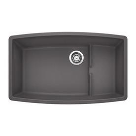 Blanco Kitchen Sinks At Lowes Blanco Performa 32 In X 19 5 Cinder Gray Single Basin