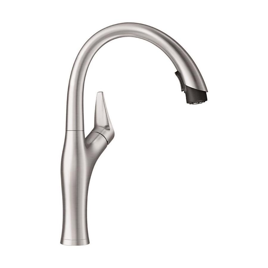 BLANCO Artona Stainless Steel 1Handle Pulldown Kitchen Faucet at