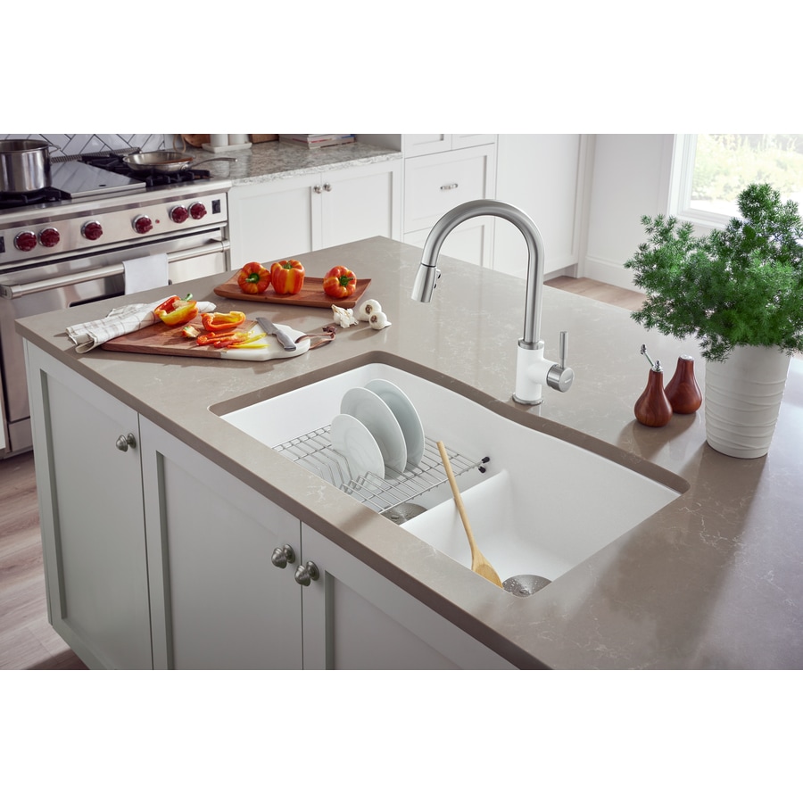 Blanco Diamond 32 In X 19 25 White Double Basin
