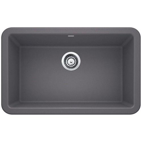 Blanco Ikon 30 In X 19 Cinder Gray Single Bowl Tall 8 Or Blanco Ikon 30 In X 19 Cinder Gray