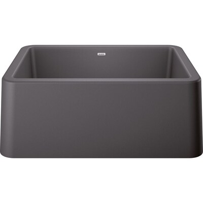 Blanco Ikon 27 In X 19 Cinder Single Bowl Tall 8 Or Larger Ikon 27 In X 19 Cinder Single Bowl